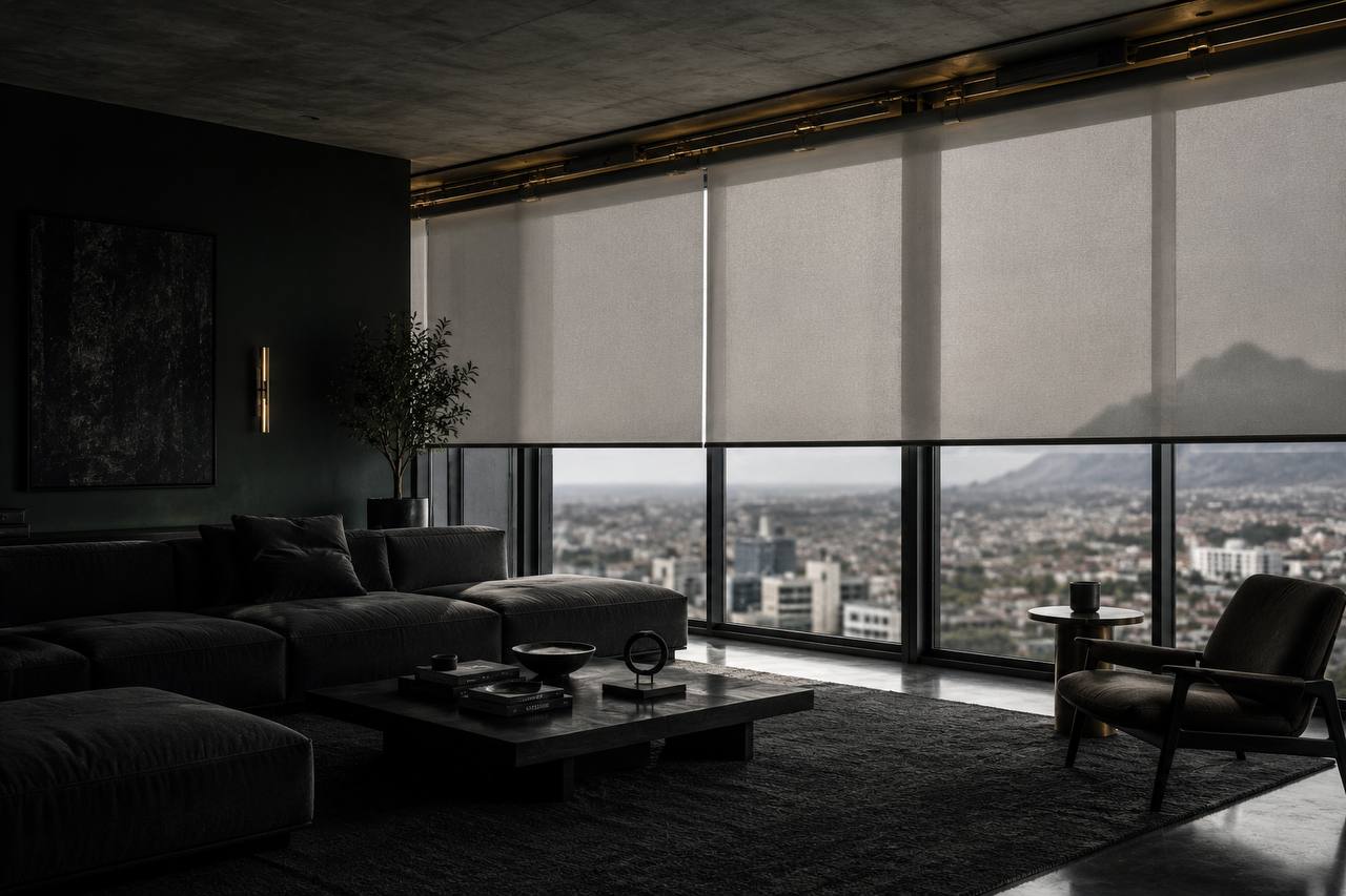 Motorised blinds system in a Cape Town apartment